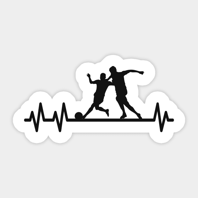 Soccer Heartbeat Pulse Heart Rate Sticker by Foxxy Merch